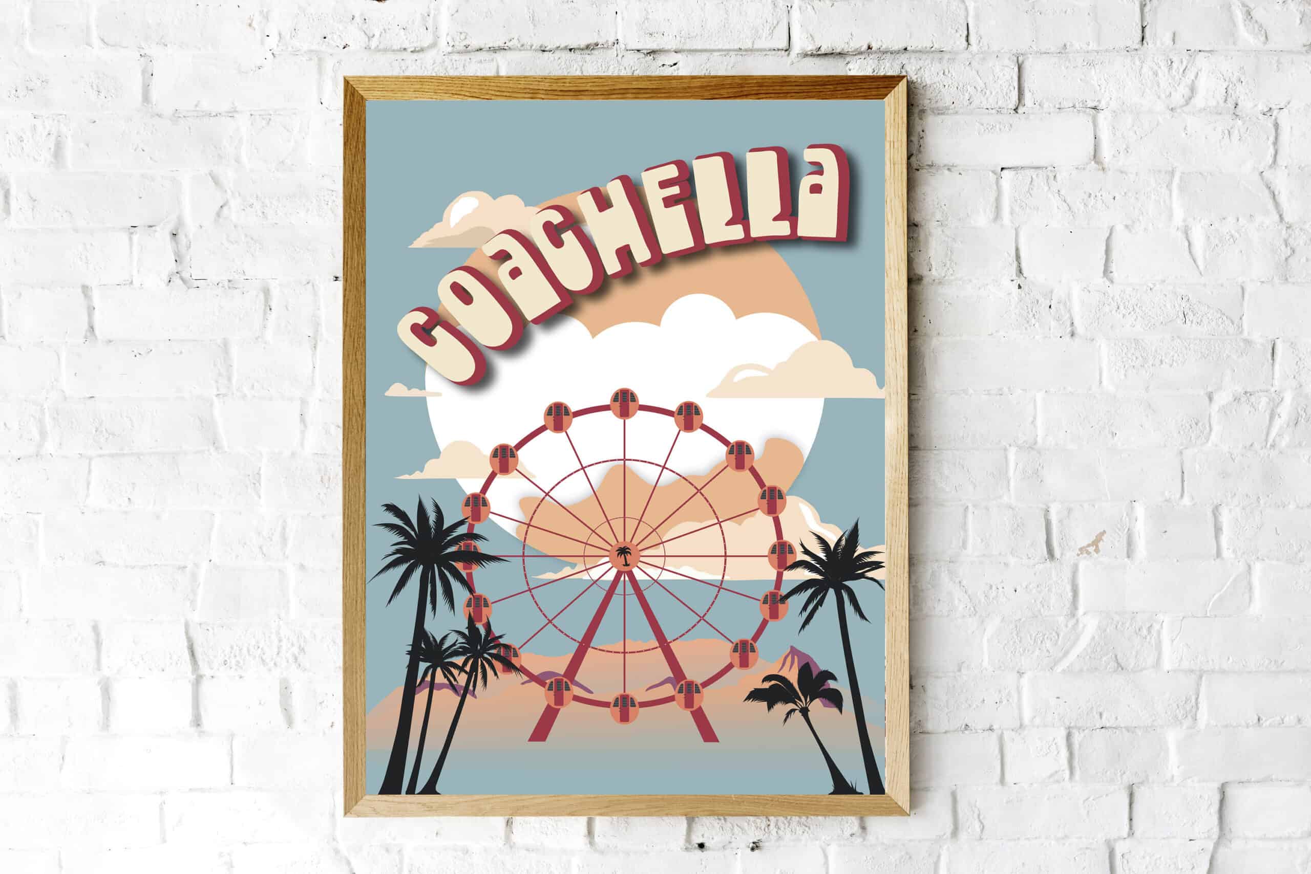 Coachellla 2024 Poster, Coachellla Music Festival, Coachellla Valley sold by Flotilla Spinal